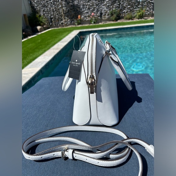 KATE SPADE ♠️White Dove Dome Payton Satchel | Leather, Convertible - Picture 11 of 17